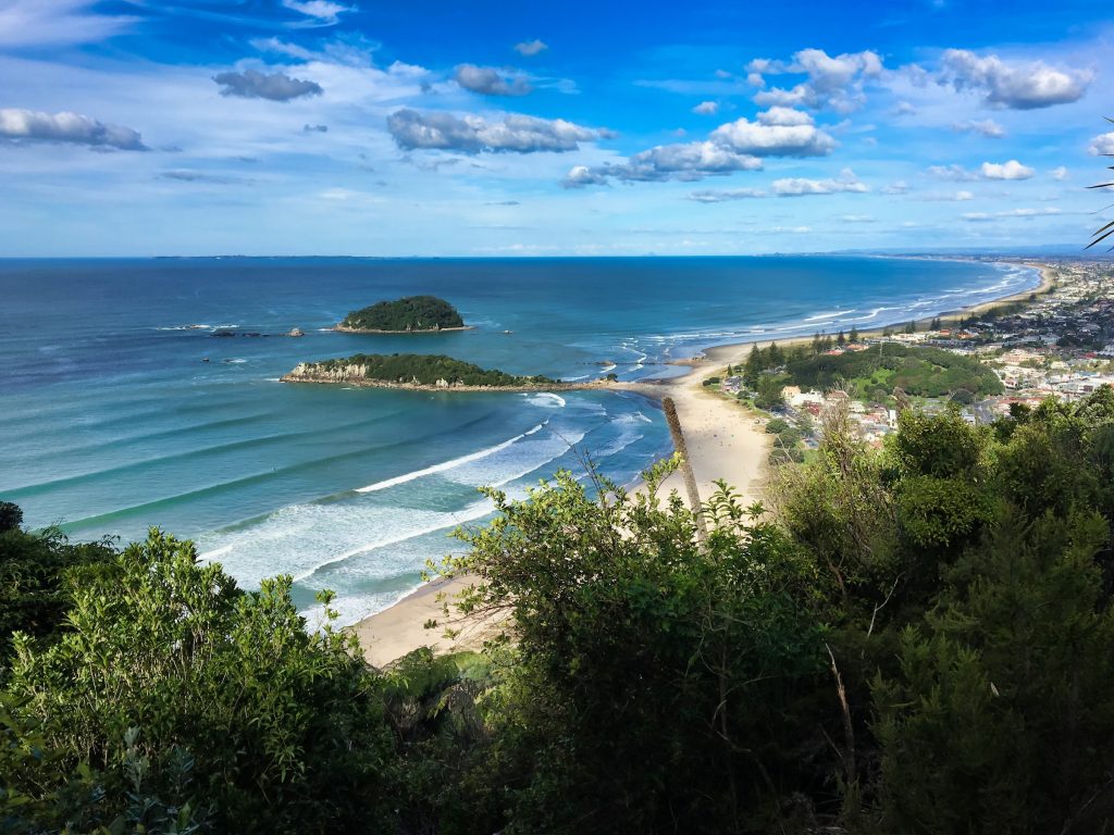 Mount Maunganui Main Beach from Mauao