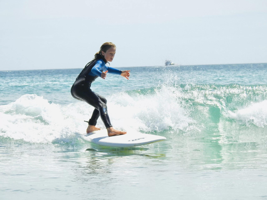 Kids group surf lessons