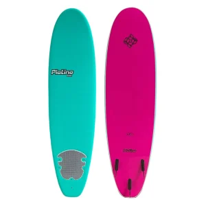 7ft Platino Soft Top Surfboard [TURQUOISE & PINK]