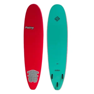 8ft Platino Soft Top Surfboard [RED & TURQUOISE]
