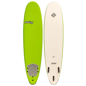 8ft Platino Soft Top Surfboard [WHITE & TURQUOISE]